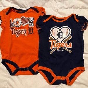 Detroit Tigers little girls T-shirt set of 2